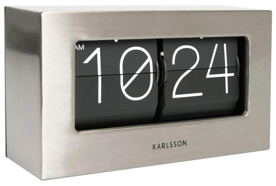 Orologio a scorrimento in scatola Grey Present Time - Karlsson