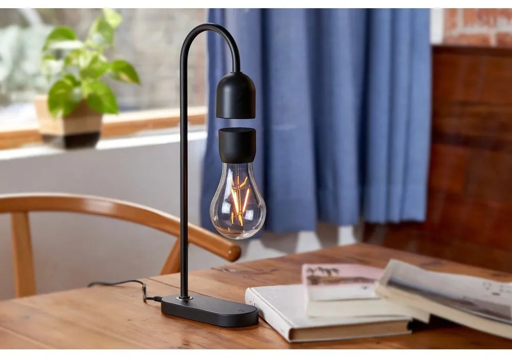 Lampada da tavolo nera (altezza 36,5 cm) Evaro - Gingko