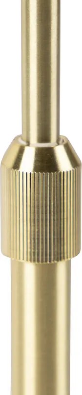 Lampada da tavolo oro/ottone con paralume in velluto verde 25 cm - Parte