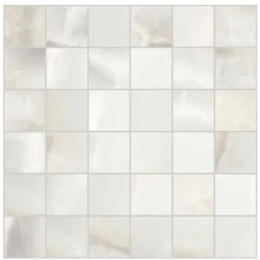 Mosaico 30x30 Effetto Marmo In Gres Porcellanato Rettificato White Ceramica Sant Agostino Ayoka CSAMAKWH30