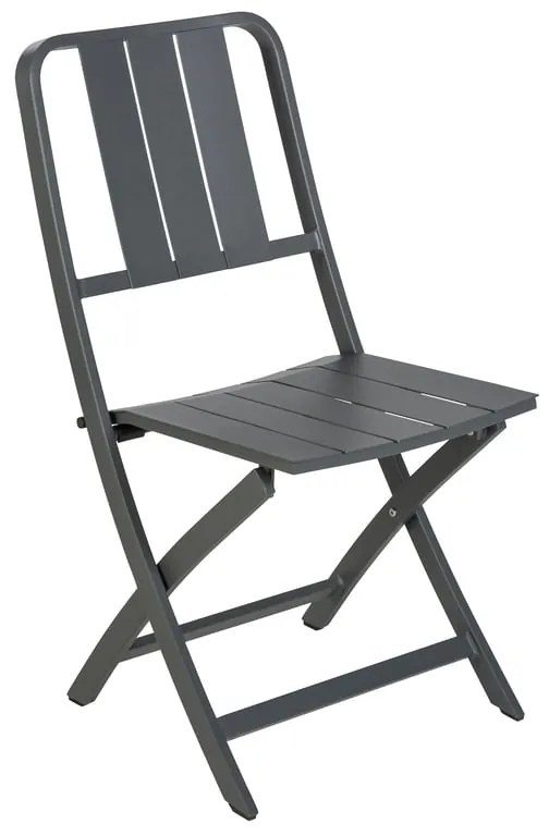 Sedia da giardino pieghevole in alluminio Idaho NATERIAL, seduta in alluminio antracite