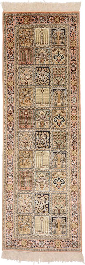 Cashmere Silk Tappeto orientale 60 x 190 (Indian) Annodato A Mano