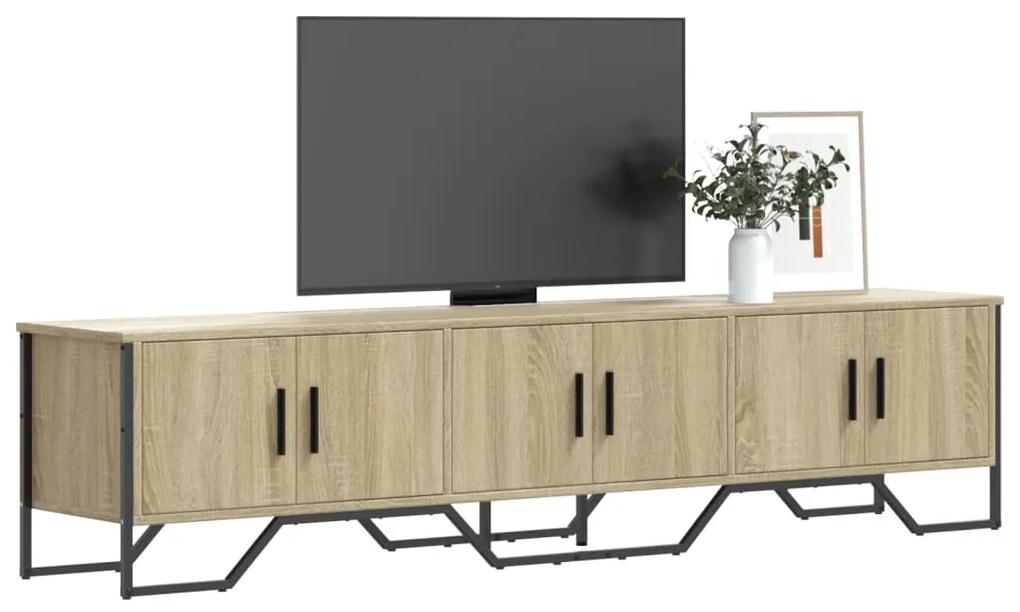 Mobile Porta Tv Rovere Sonoma 180x34x41 Cm Legno Multistrato /