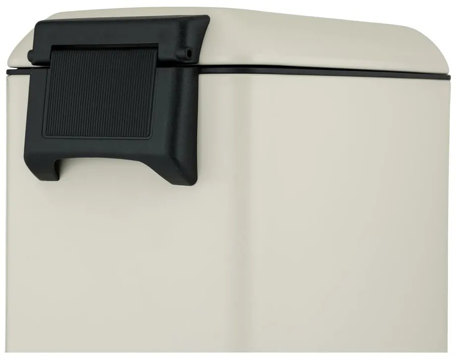 Cestino per la spazzatura color crema in acciaio con pedale 12 l Design – Wenko