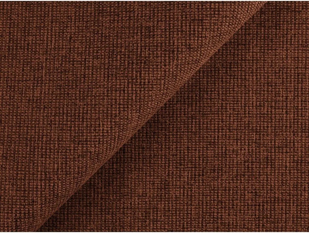 Divano angolare color terracotta allungabile (con penisola a sinistra/con chaise lounge) Hale – Makamii