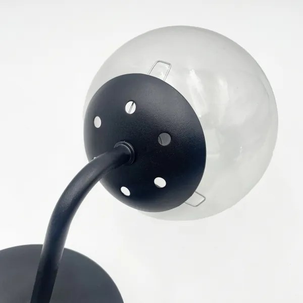 Brilagi - Applique MALIVA 1xE14/15W/230V nera/trasparente