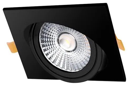 Lampada LED da incasso LED/6W/230V 3000K 8,5x8,5 cm nero
