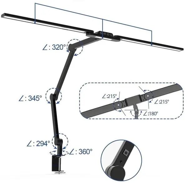 Brilagi - Lampada da tavolo LED dimmerabile con funzione Touch VARIO LED/24W/230V 3000-6500K nero