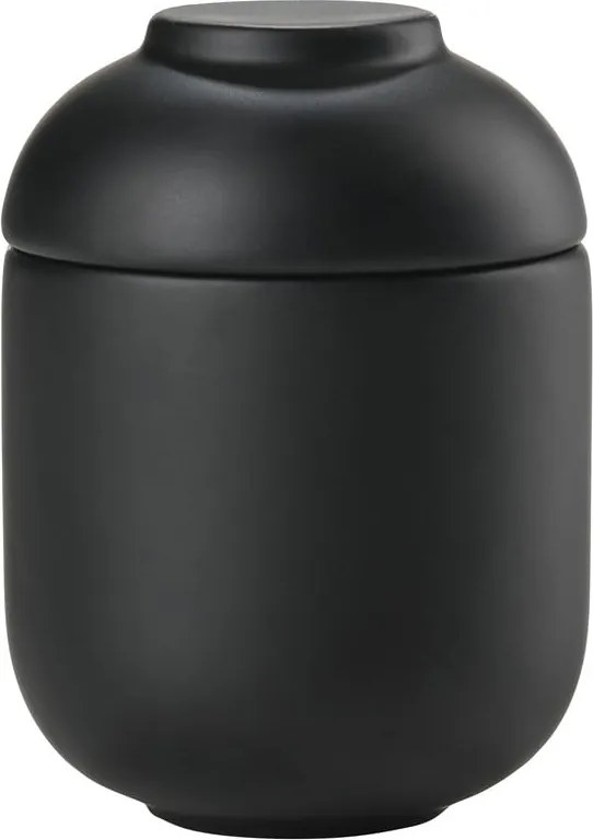 Organizer da bagno nero in gres per dischetti di cotone Sensu – Zone