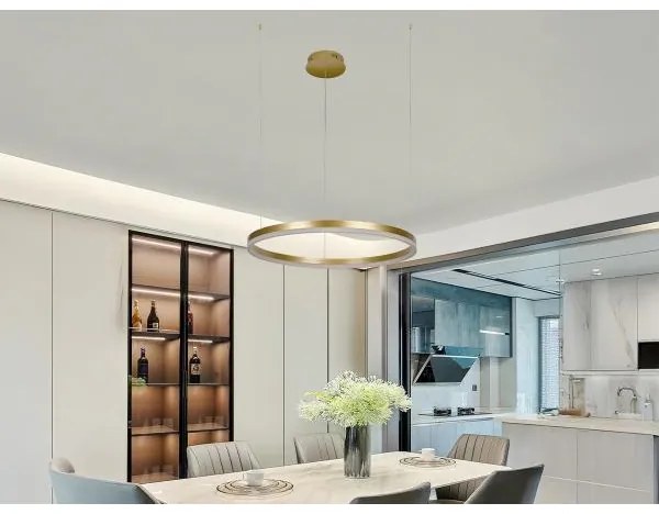 Lampadario a sospensione con filo LED dimmerabile LED/42W/230V 3000-6500K + telecomando