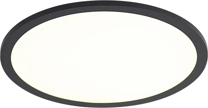 Pannello LED Smart nero 40cm incl. LED Dim to Warm con telecomando - Knob