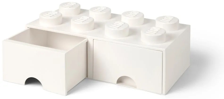 Contenitore bianco avorio con due cassetti - LEGO®