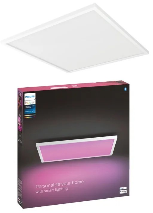 Pannello LED smart Surimu 60x60 cm PHILIPS HUE Luce rgbw dimmerabile 4150 LUMEN