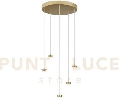 Struttura oro in metallo per lampadario a sospensione completa di p...