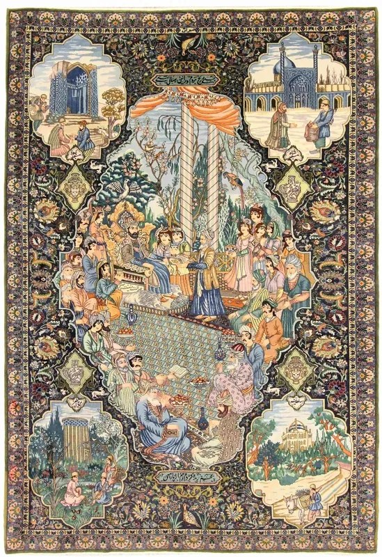 Tabriz Tappeto persiano 260 x 190 (Iran) Annodato A Mano