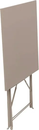 Set Bistrot Pieghevole In Acciaio Tavolo 60x60 Con 2 Sedie Donald Tortora