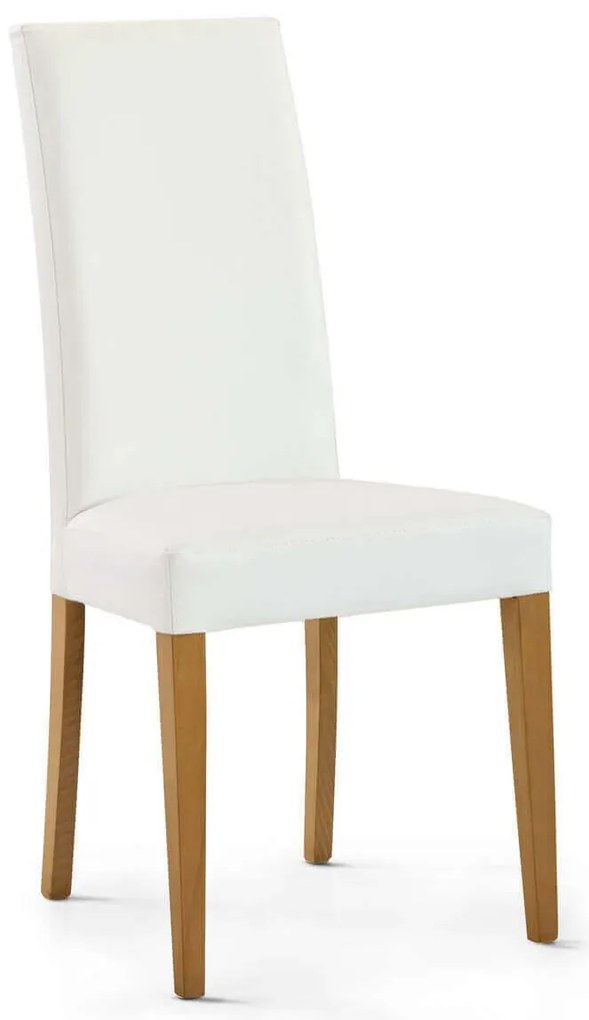 JACQUELYN - sedia moderna ecopelle con gambe antracite