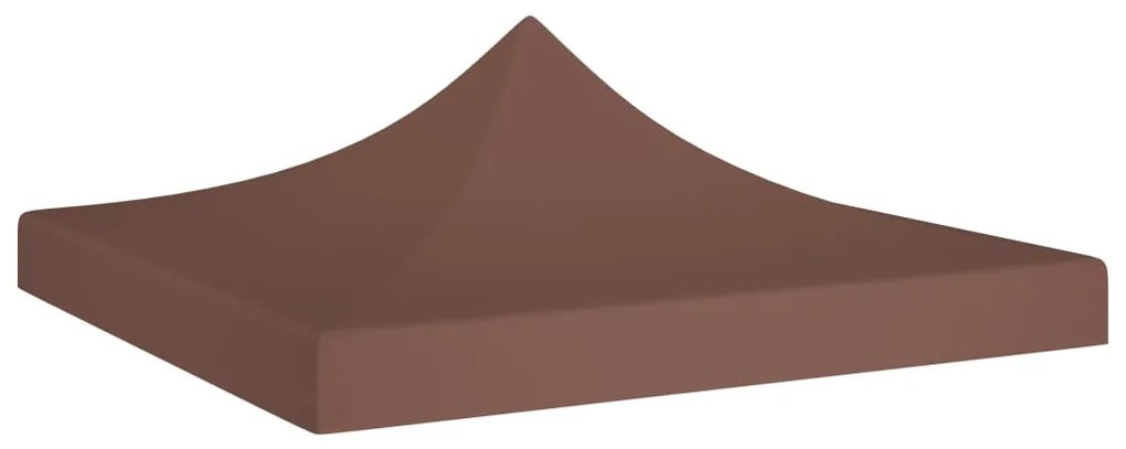 Tetto Per Tendone Per Feste 3x3 M Marrone 270 G/m² /