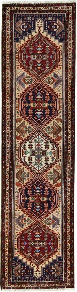 Ardebil Tappeto 80x300 Beige (Iran) Annodato A Mano