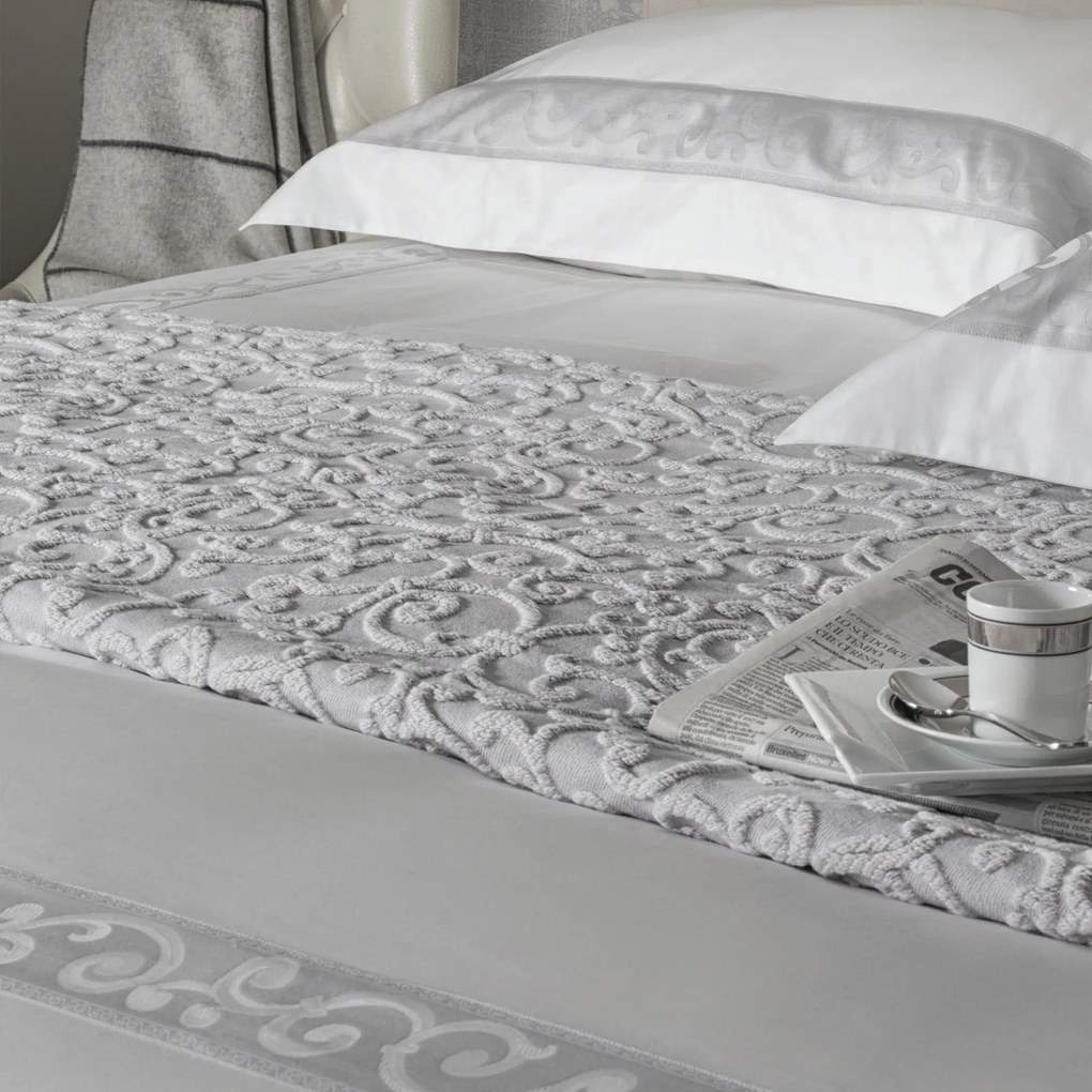 Copriletto non Trapuntato in Raso Jacquard San-marco