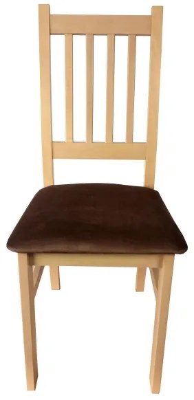 Sedia da pranzo SIMON faggio/marrone scuro