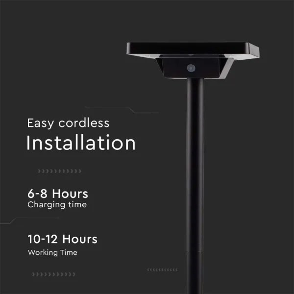 Lampada solare LED da esterno LED/2W/3,7V IP65 3000/4000/6500K 2600 mAh