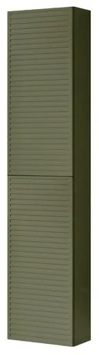 Colonna per mobile bagno Pixel Stripes 2 ante P 27 x L 30 x H 160 cm laccato opaco verde salvia