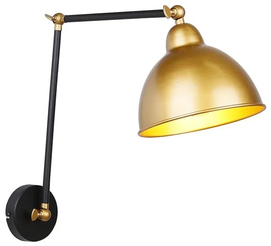 Applique TRUCK 1xE27/40W/230V oro/nero