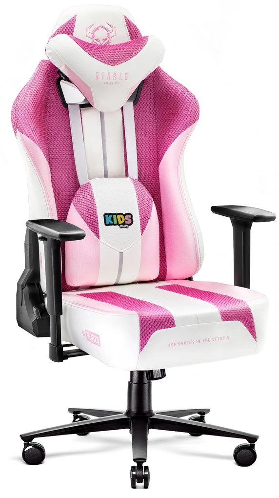 Sedia Da Gaming Diablo X-Player 2.0 In Materiale Kids Size: Marshmallow Pink