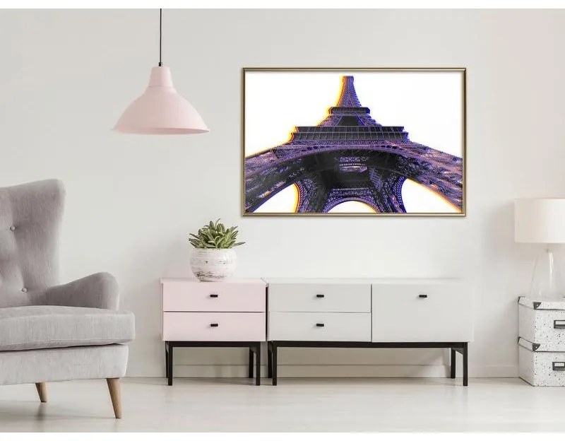 Poster Symbol of Paris (Purple)