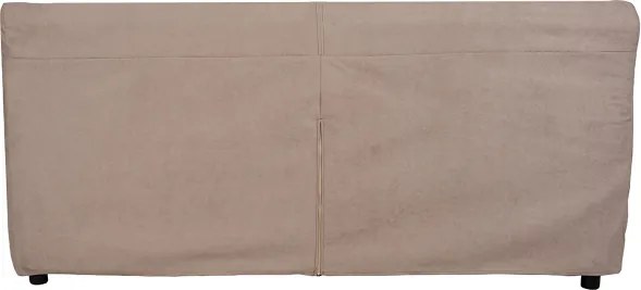 Divano 3 posti in tessuto sfoderabile imbottito VERONA 200 cm Tortora bordino beige