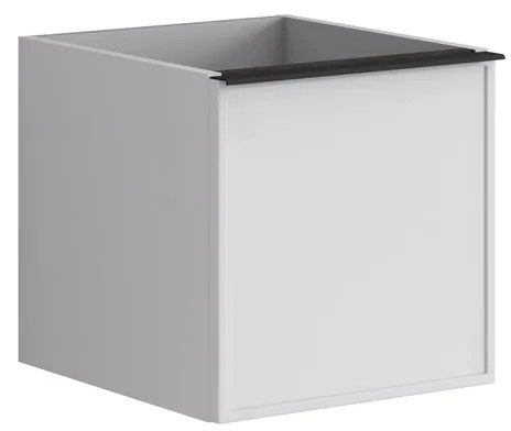 Struttura semi colonna da bagno Pixel2 cassetti laccato opaco bianco L 40 x H 40 x P 45.5 cm