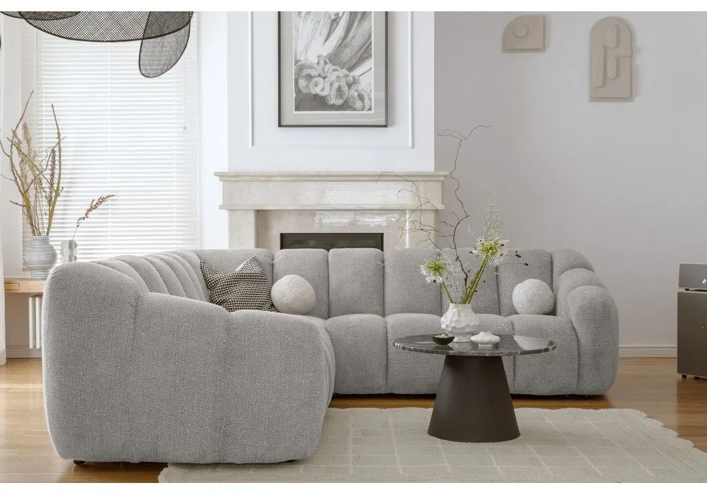 Divano angolare grigio chiaro Shell – Miuform