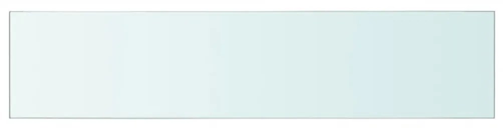 Mensola in vetro trasparente 60x12 cm