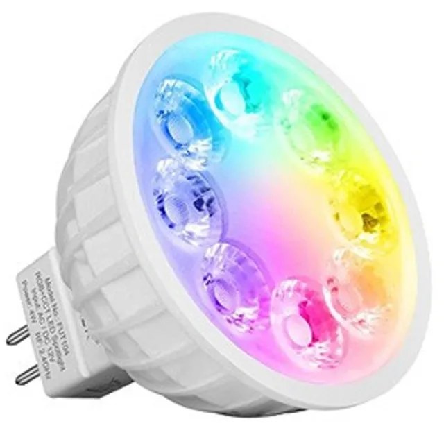 Faretto LED MR16 4W RGB+CCT Dimmerabile 12V dc Colore RGB+CCT