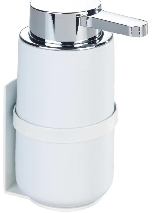 WENKO 54655100 - Dispenser per sapone WOYA 250 ml bianco/cromo lucido