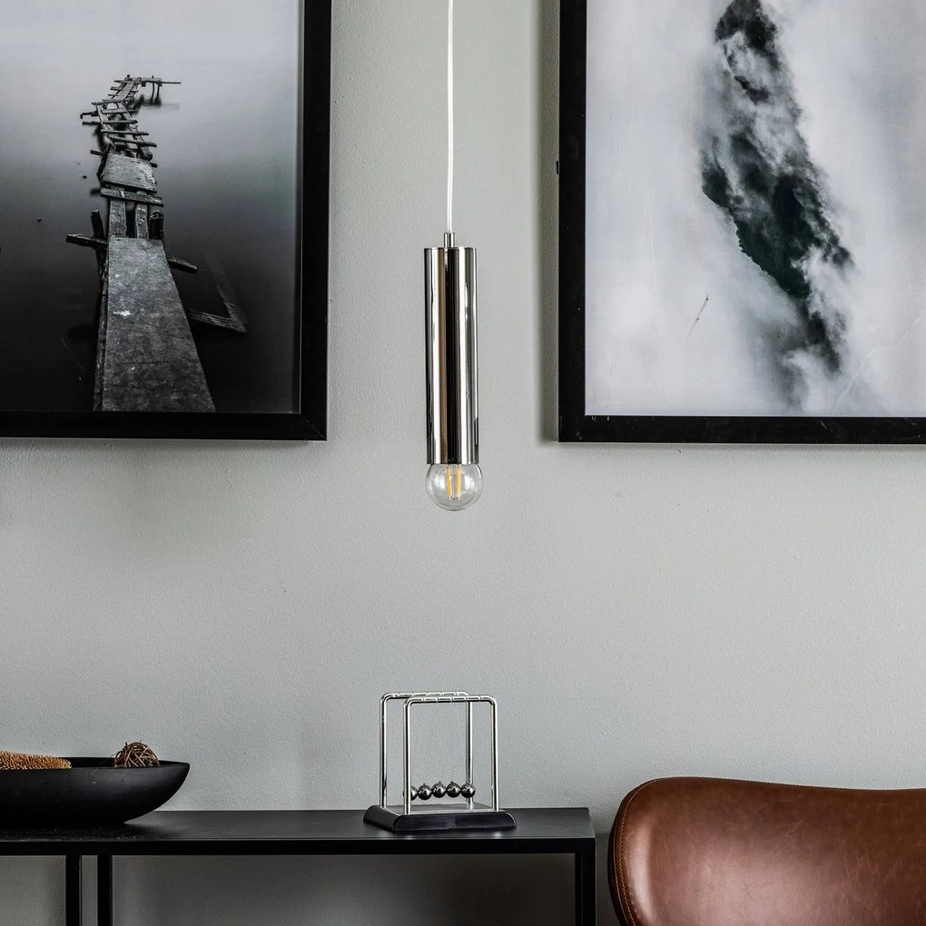 Alfa Lampada a sospensione Jazz, 1 luce, cromo