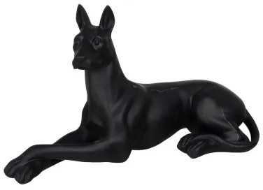 Statua Decorativa Nero Cane 37,5 x 13,5 x 22 cm