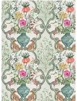 Osborne & Little Tapete Sundara - Sage/ Pink