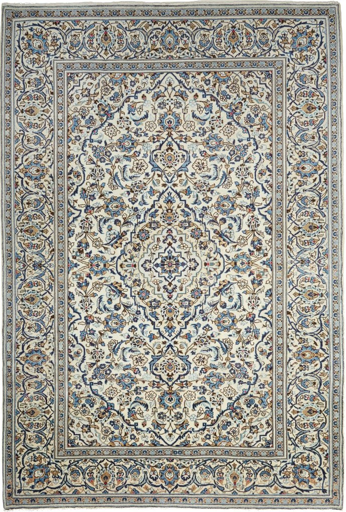 Kashan Tappeto persiano 200 x 290 Beige (Iran) Annodato A Mano