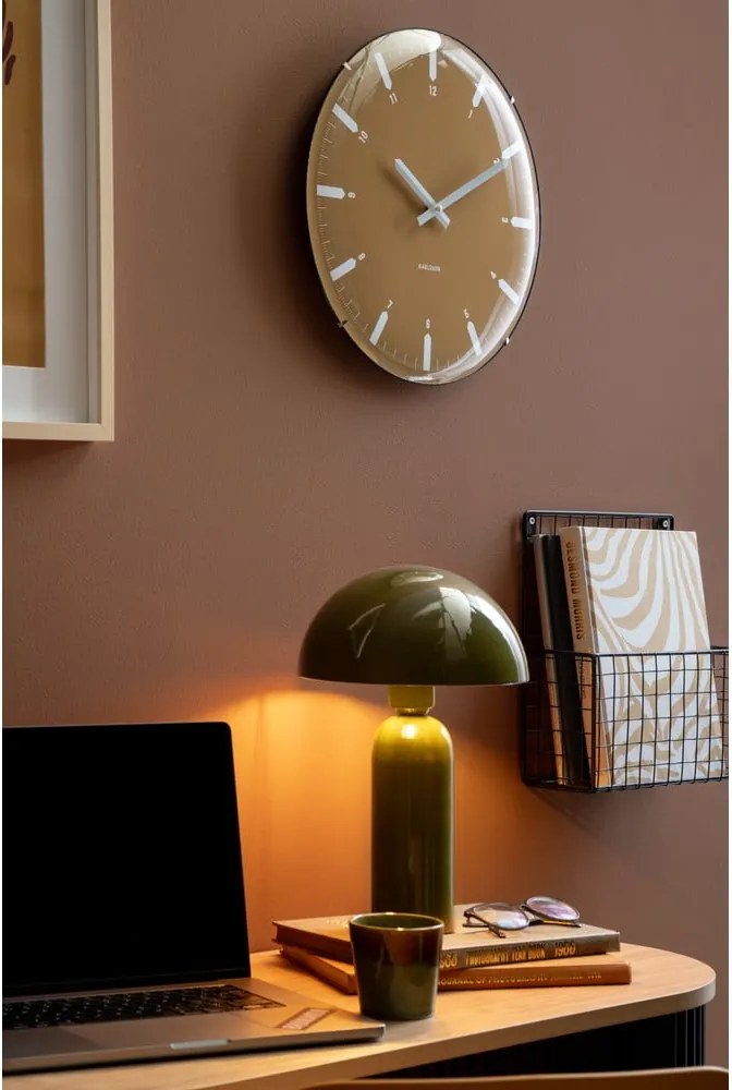 Lampada da tavolo verde scuro (altezza totale 35 cm) Aente – Leitmotiv