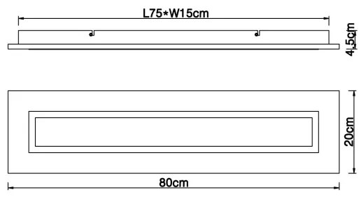 Globo 67292D - Plafoniera LED LEA LED/24W/230V