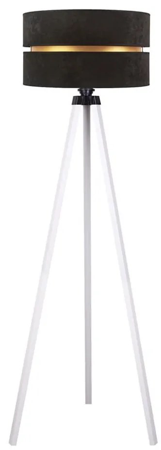 Duolla - Lampada con piedistallo DUO 1xE27/60W/230V diametro 44 cm nero/bianco