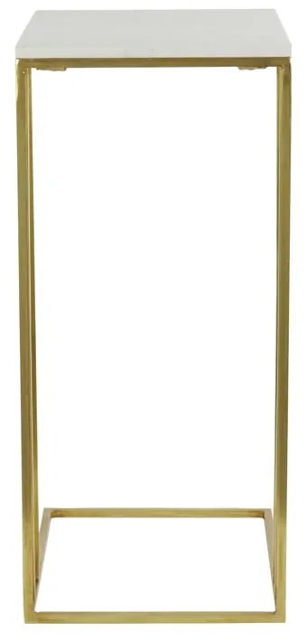 Tavolino con piano in marmo 31x41 cm Roshan - Light &amp; Living