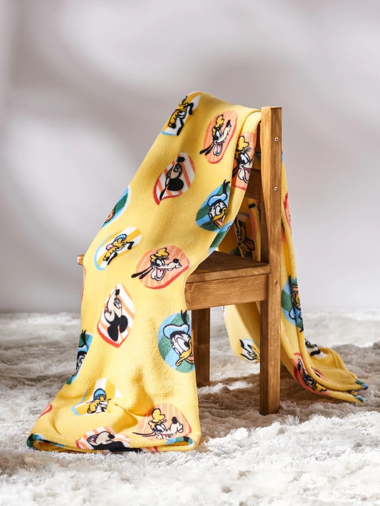 Sinsay - Coperta Mickey Mouse - giallo chiaro