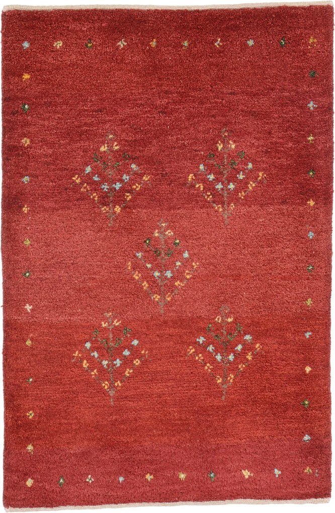 Gabbeh Tappeto 60x90 (Iran) Annodato A Mano
