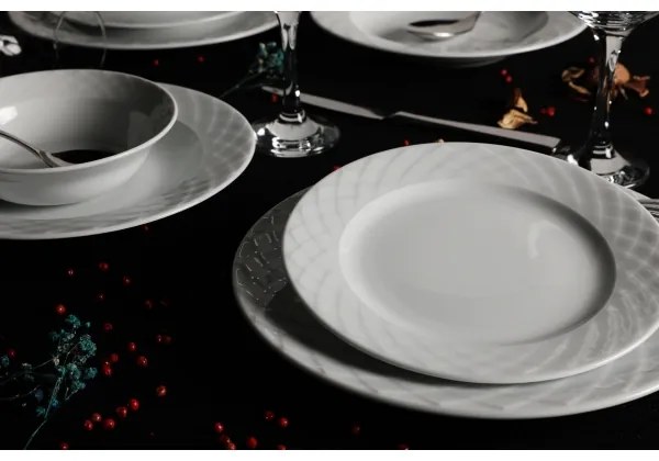 Set da tavola 24 pezzi bianco/porcellana