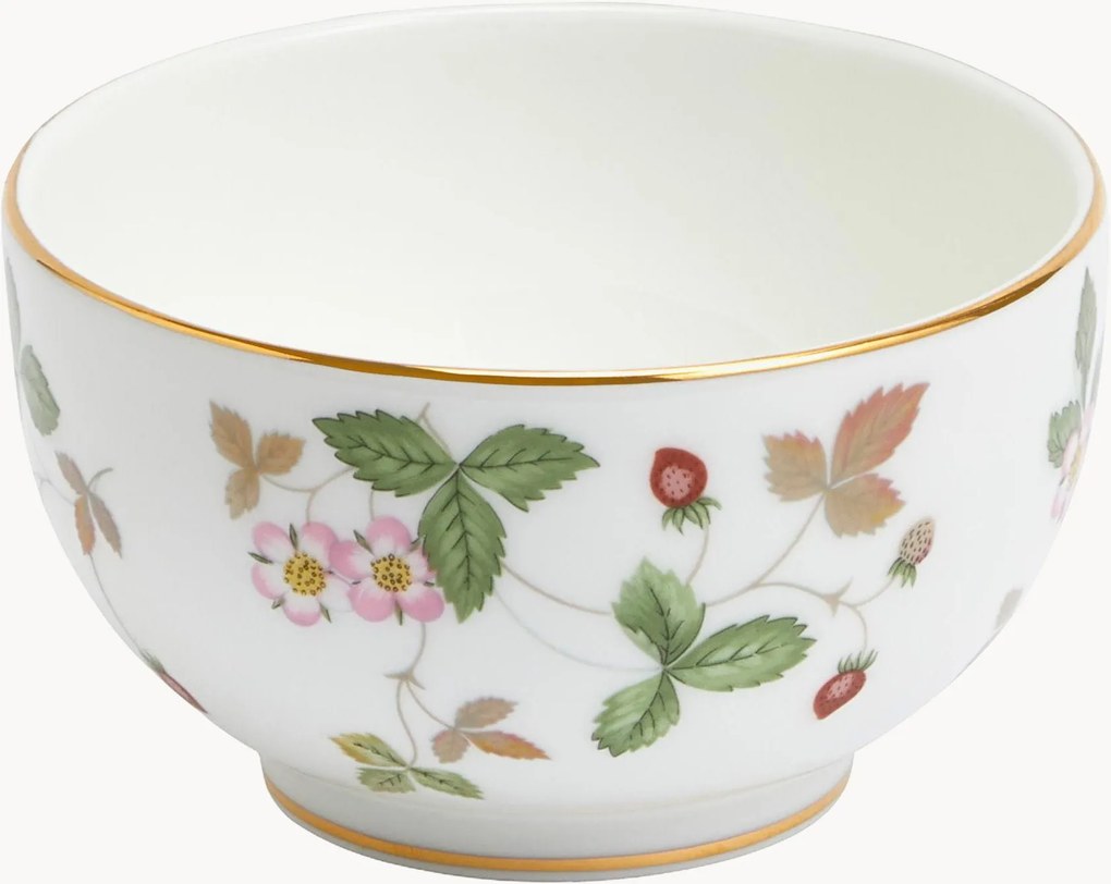 Ciotola snack in Fine Bone China Wild Strawberry