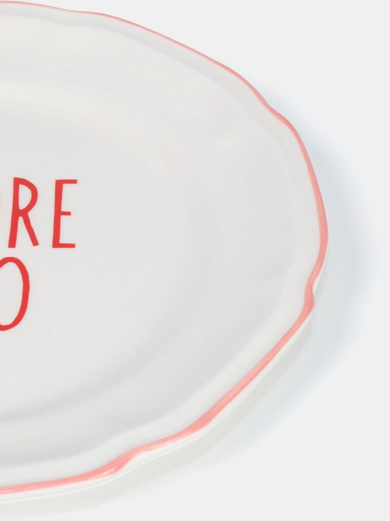 Sinsay - Piatto con scritta Amore Mio - rosso