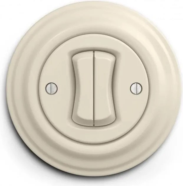 Kliklap - Interruttore serie Retro con cornice n. 5 beige